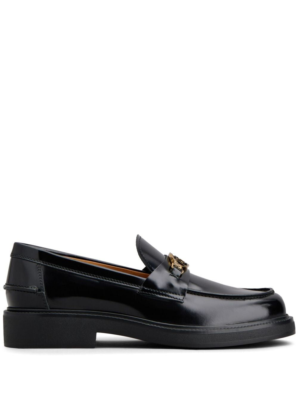 TOD'S Leather Moccasin with Horsebit - Heel Height: 3 cm