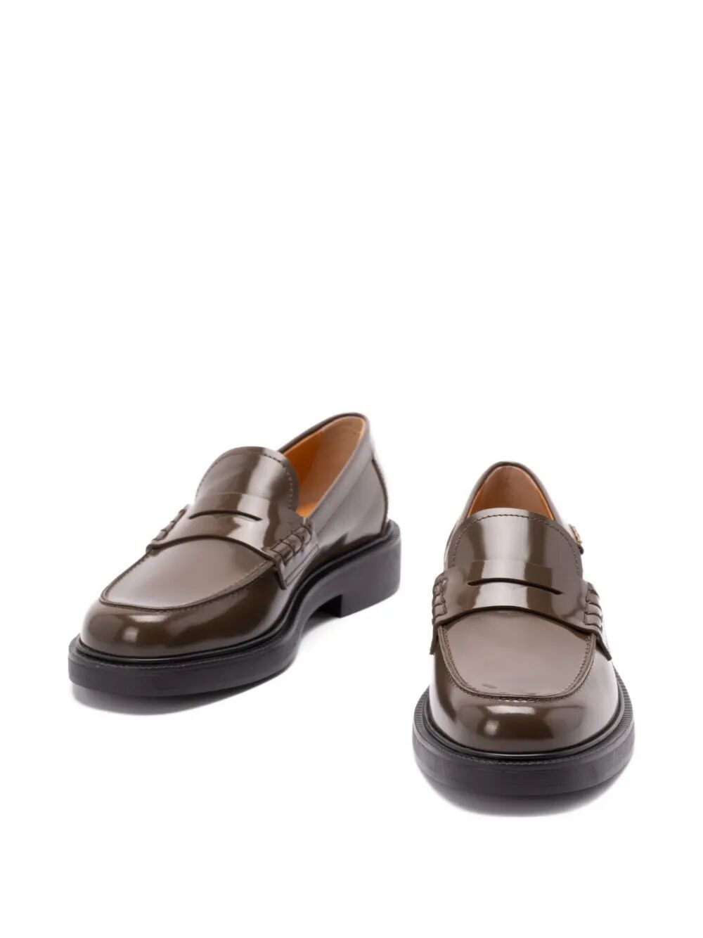 TOD'S Shaded Finishing Leather Penny Loafers for Women