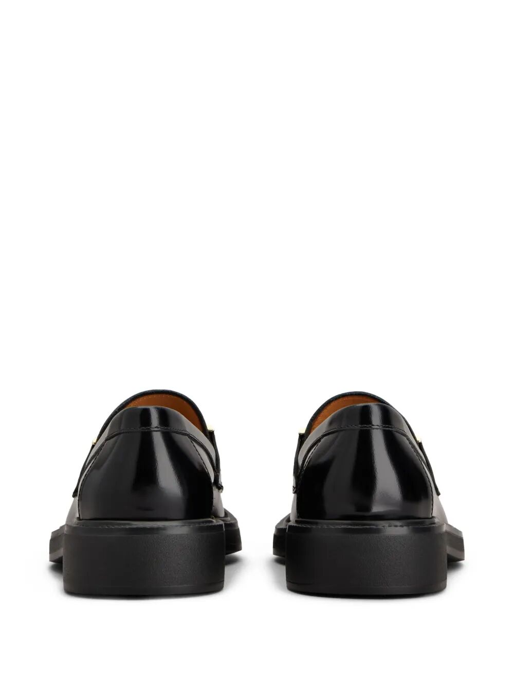 TOD'S Elegant Leather Loafers with Metal Bar