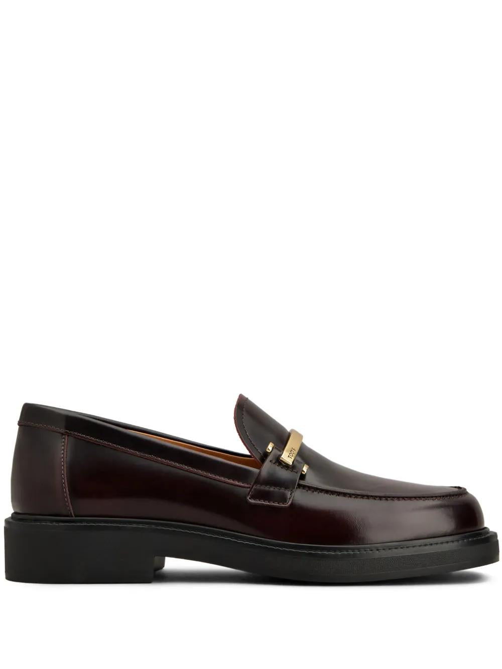 TOD'S Leather Flat Shoes for Women - Slip-On Style