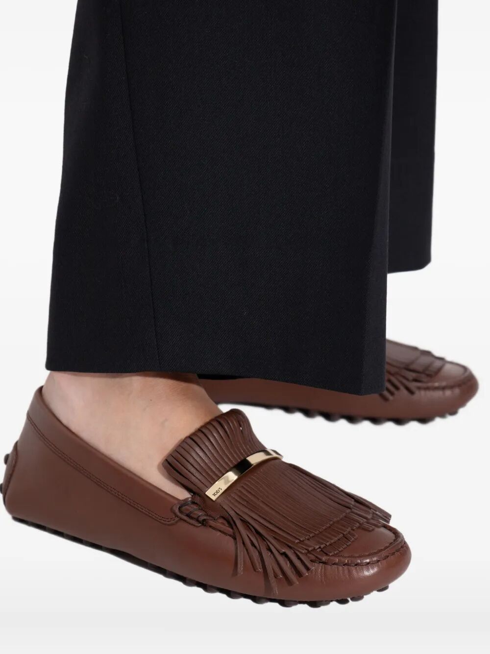 TOD'S Fringe Driving Loafers for Women