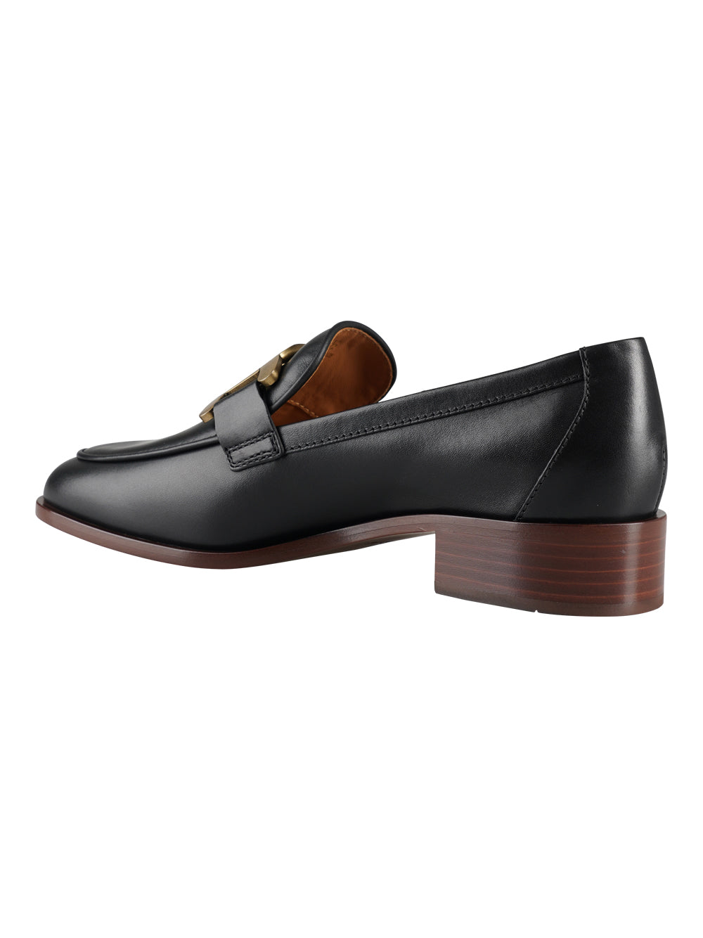 TOD'S Leather Loafer with Custom Metal Chain Accessory - 3 cm Heel