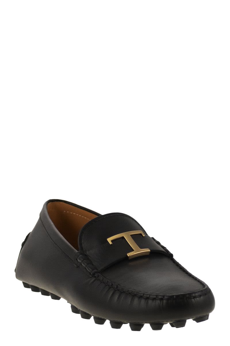 TOD'S Bubble T Timeless Leather Women's Moccasins