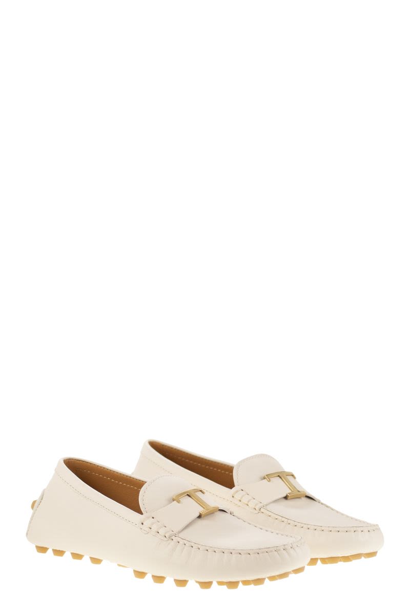 TOD'S Bubble T Timeless Leather Women's Moccasins