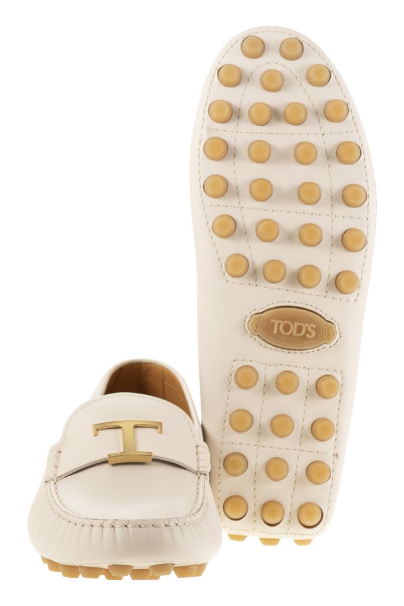 TOD'S Bubble T Timeless Leather Women's Moccasins