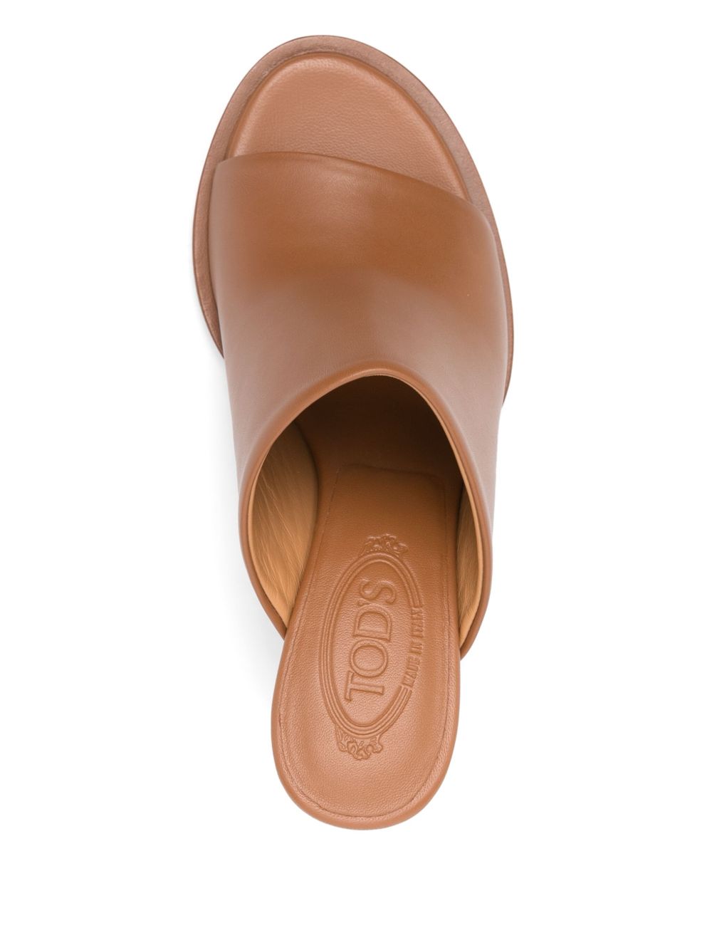 TOD'S Leather Heel Flat Sandals for Women