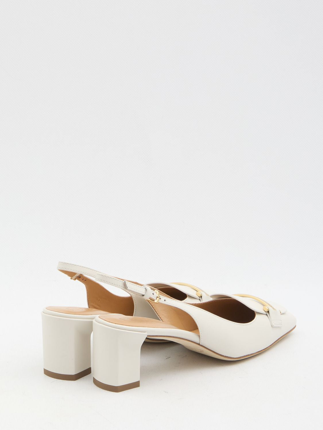 TOD'S Slingback Pumps with Square Toe and Adjustable Strap
