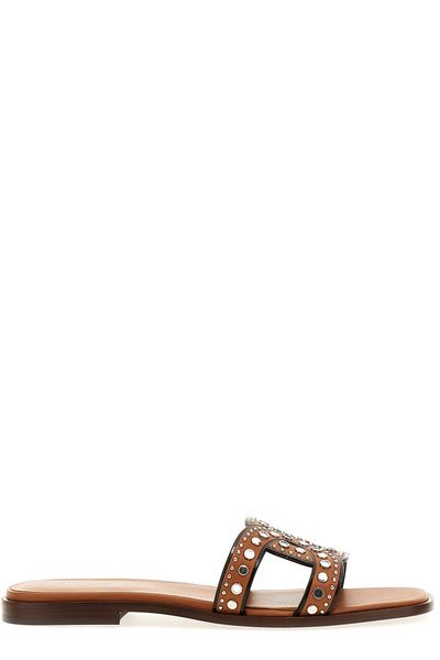 TOD'S Maxi Catena Stud-Embellished Sandals