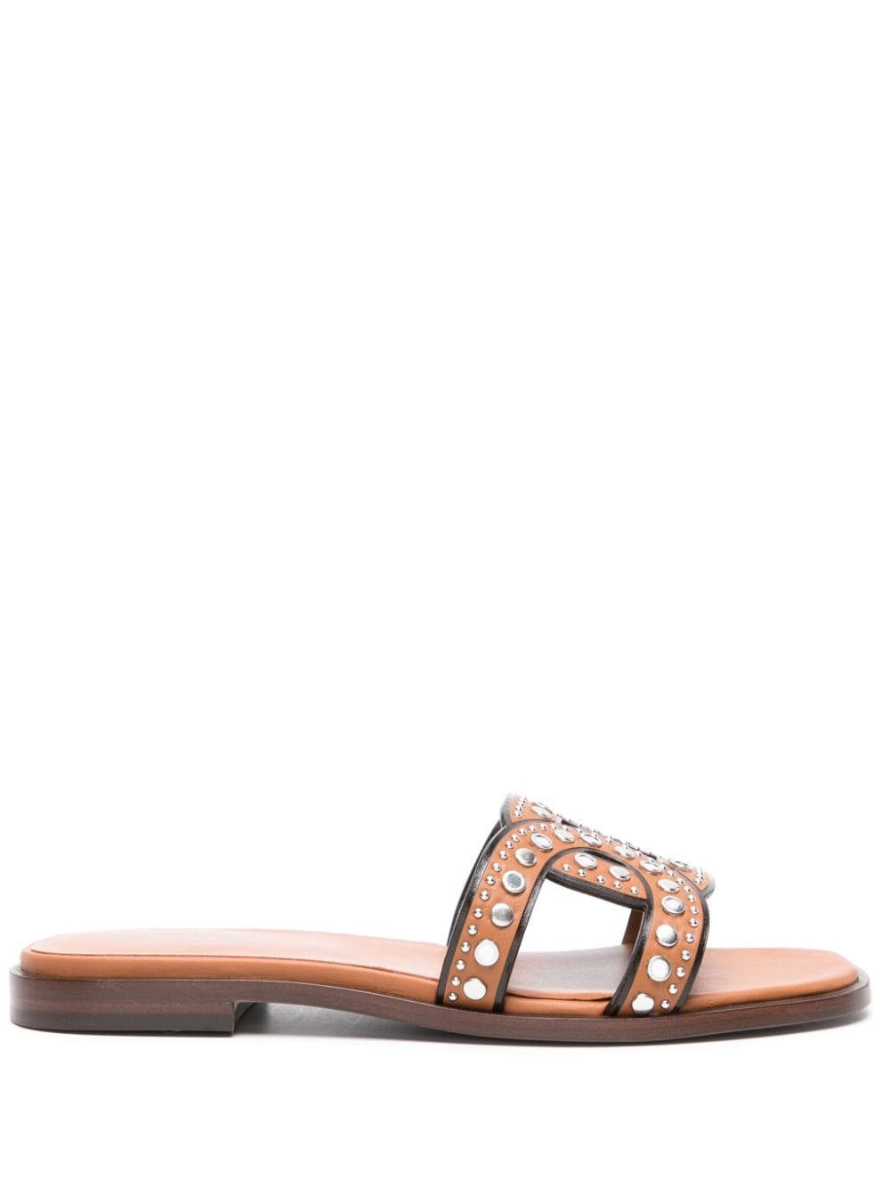 TOD'S Leather Flat Sandals