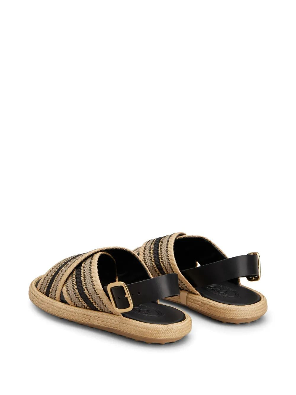 TOD'S Women's Mini Striped Fashion Sandals