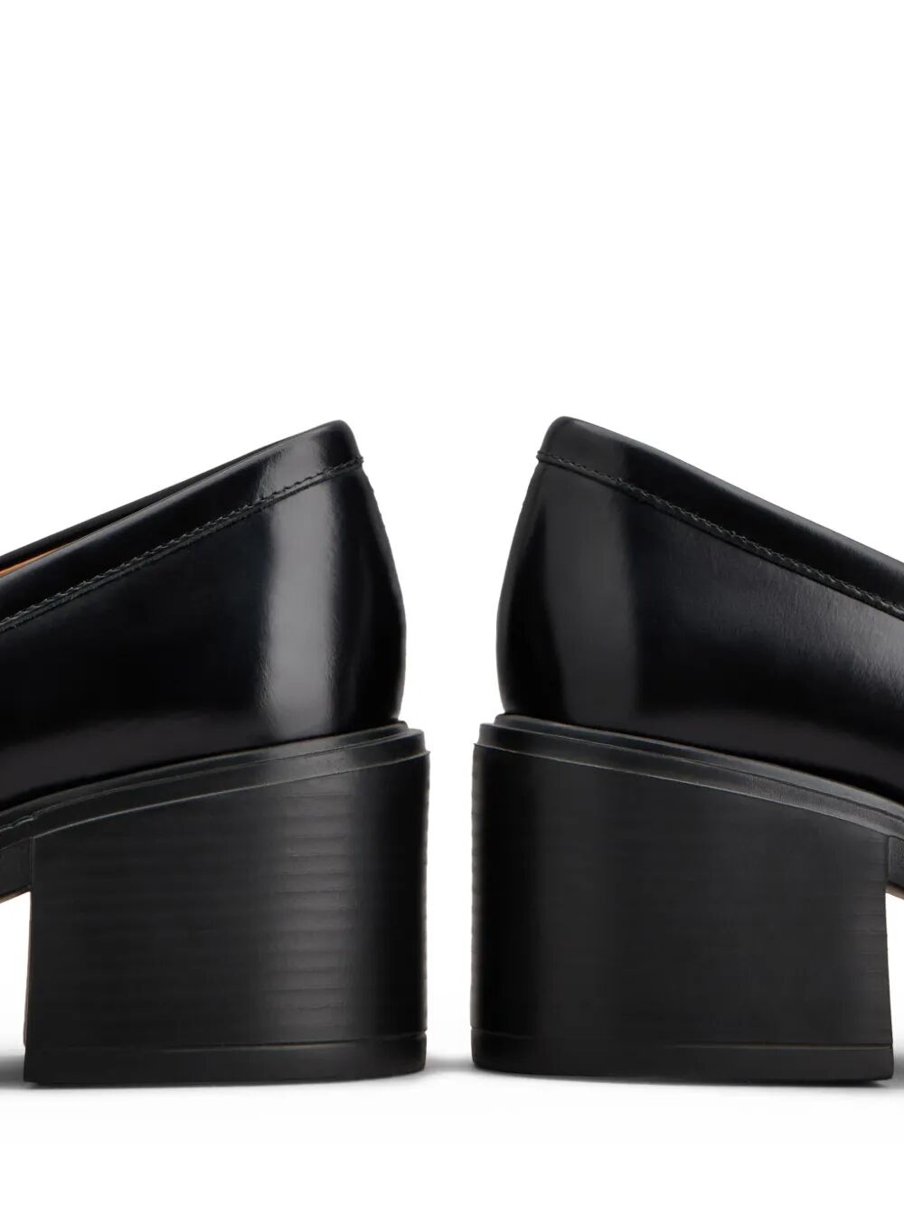 TOD'S Leather Heeled Penny Loafers