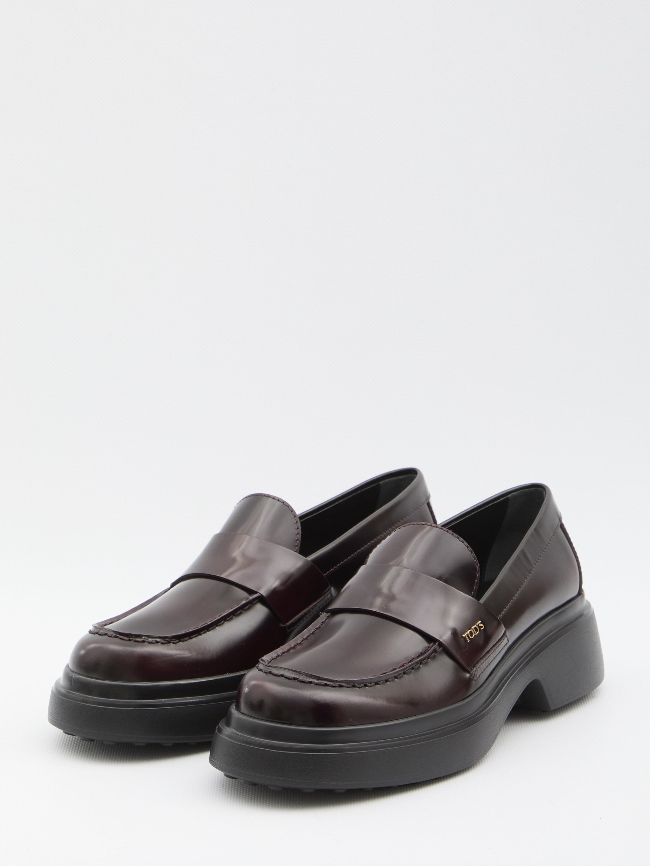 TOD'S Leather Loafer with Penny Strap and Dust Bag - 3.5 cm Heel Height