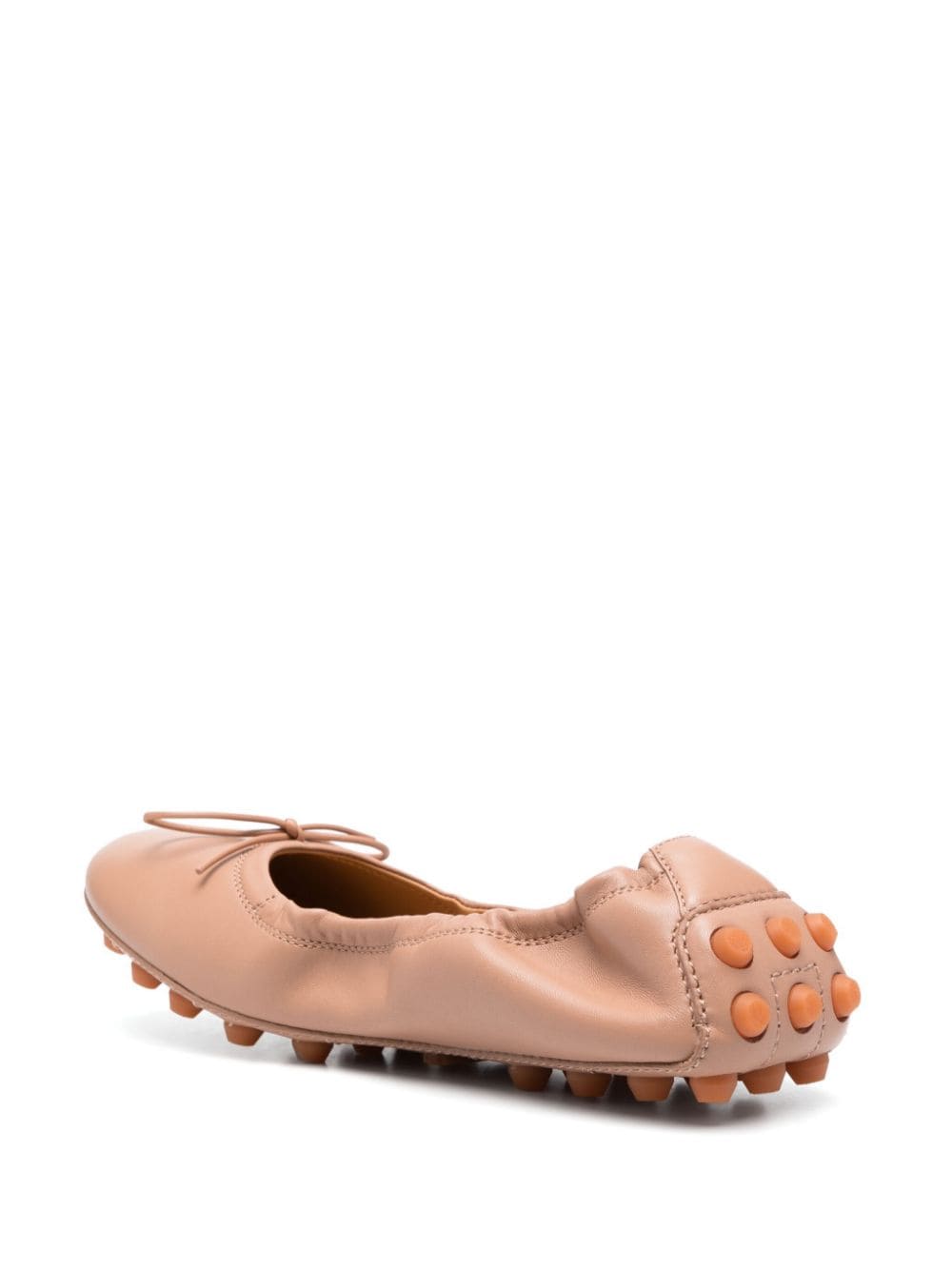 TOD'S Bubble Leather Ballerina Shoes for Women