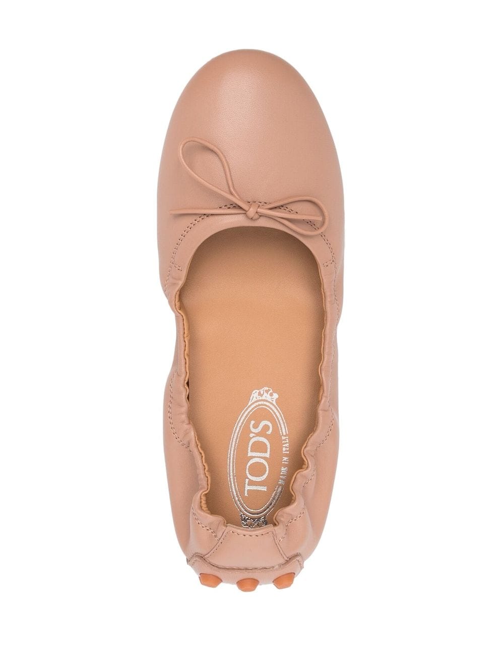 TOD'S Bubble Leather Ballerina Shoes for Women