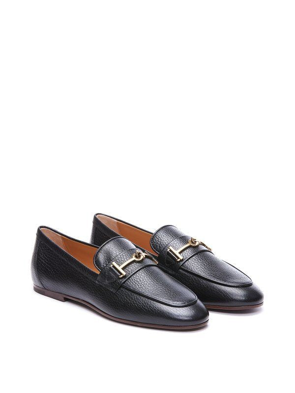 TOD'S Grained Leather Moccasins for Women