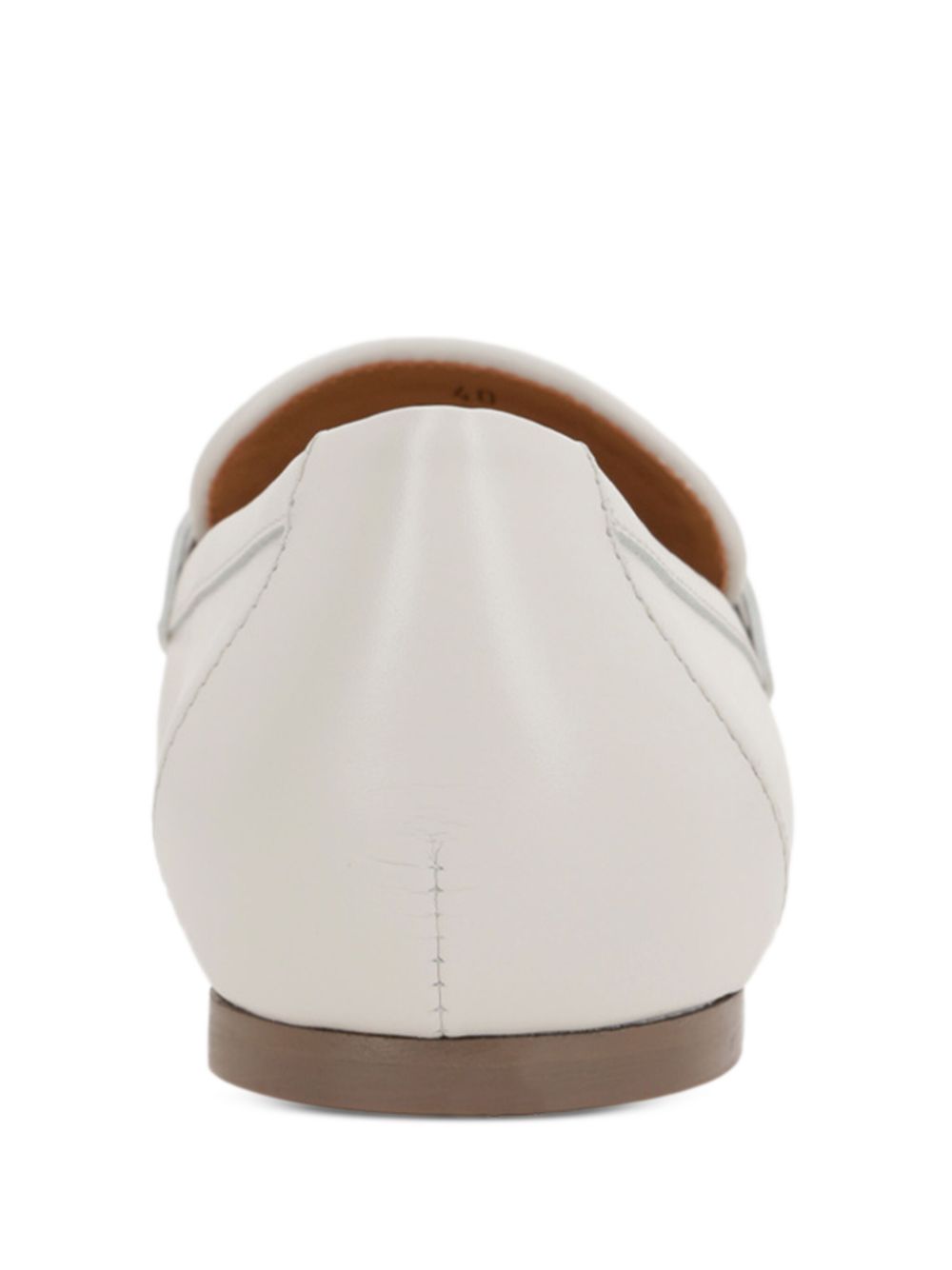 TOD'S Leather Loafers with Decorative Plaque for Women