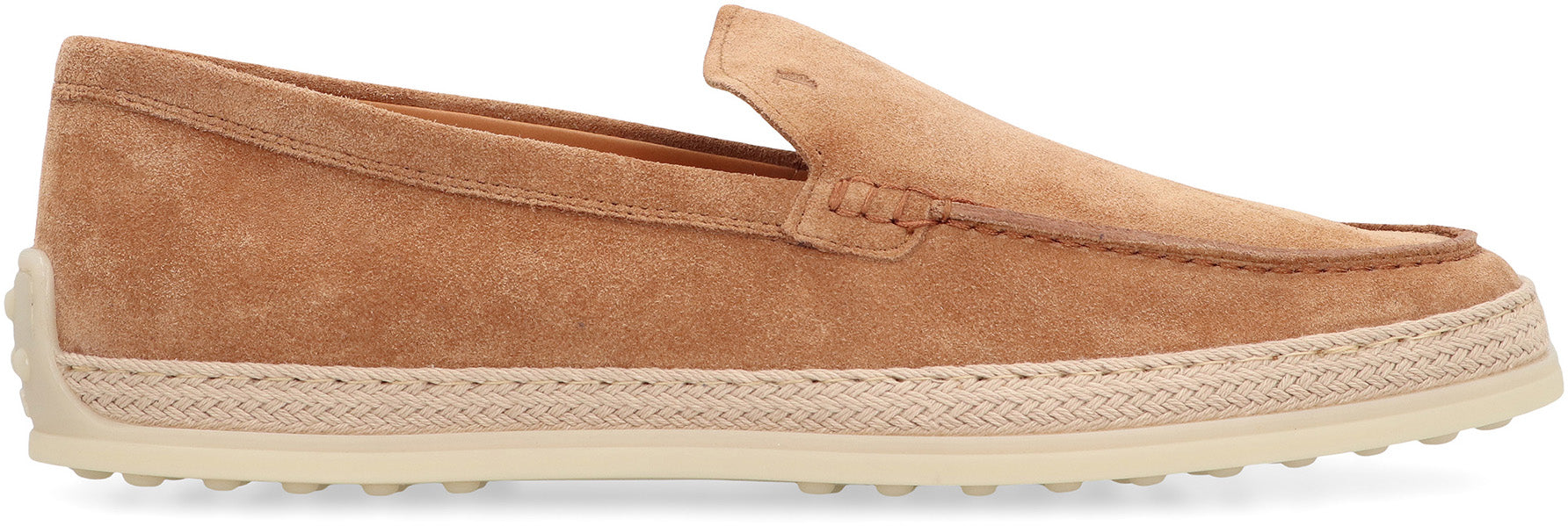 TOD'S Suede Slip-On Sandals with Rope-Raffia Sole - SS25