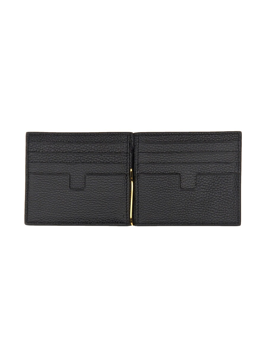 TOM FORD Mini T-Line Wallet with Multiple Card Slots