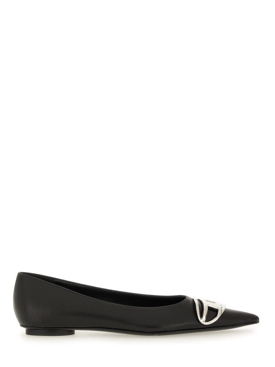DIESEL Women's PMU Mini Ballerina Shoes