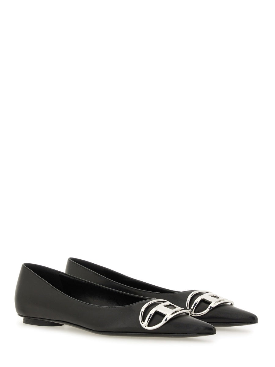 DIESEL Women's PMU Mini Ballerina Shoes