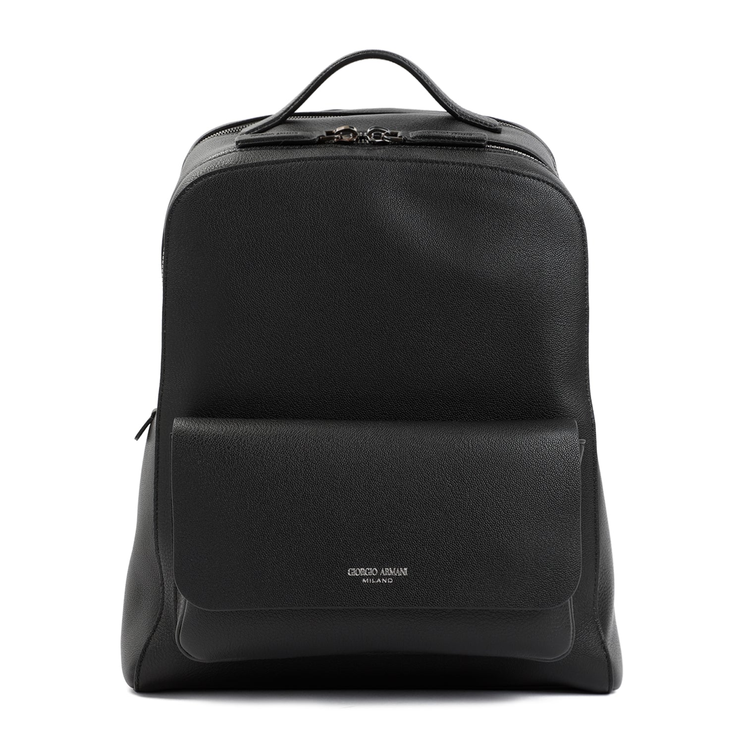 GIORGIO ARMANI Grained Leather Backpack (30cm x 41cm x 9cm)