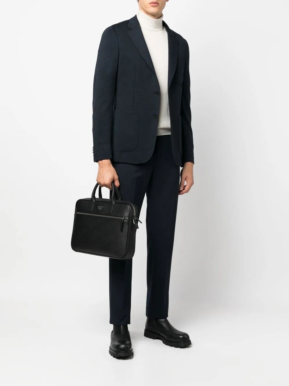 EMPORIO ARMANI Sleek Briefcase for Men - FW25