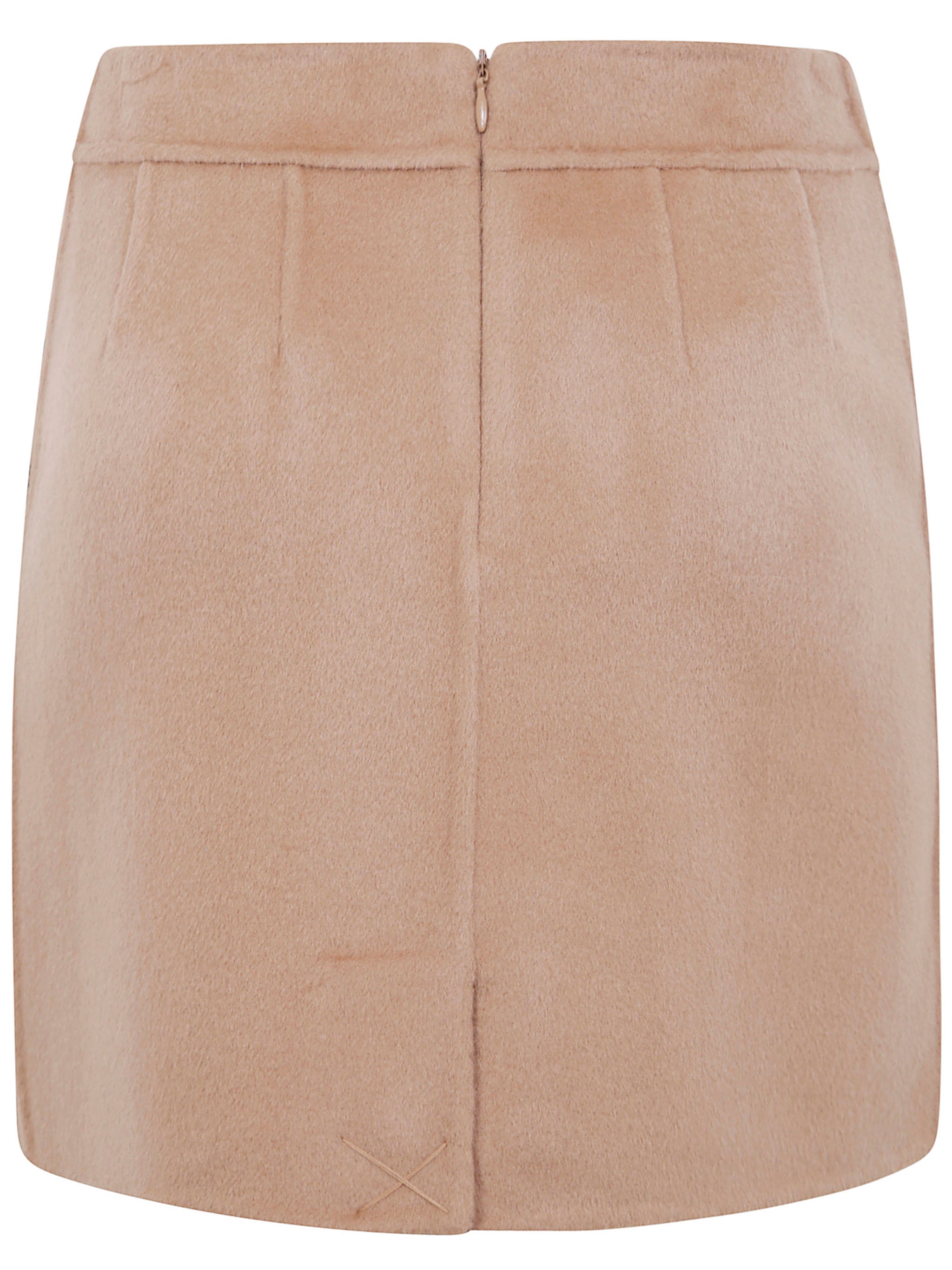 SEMICOUTURE Elegant Wool Mini Skirt for Women