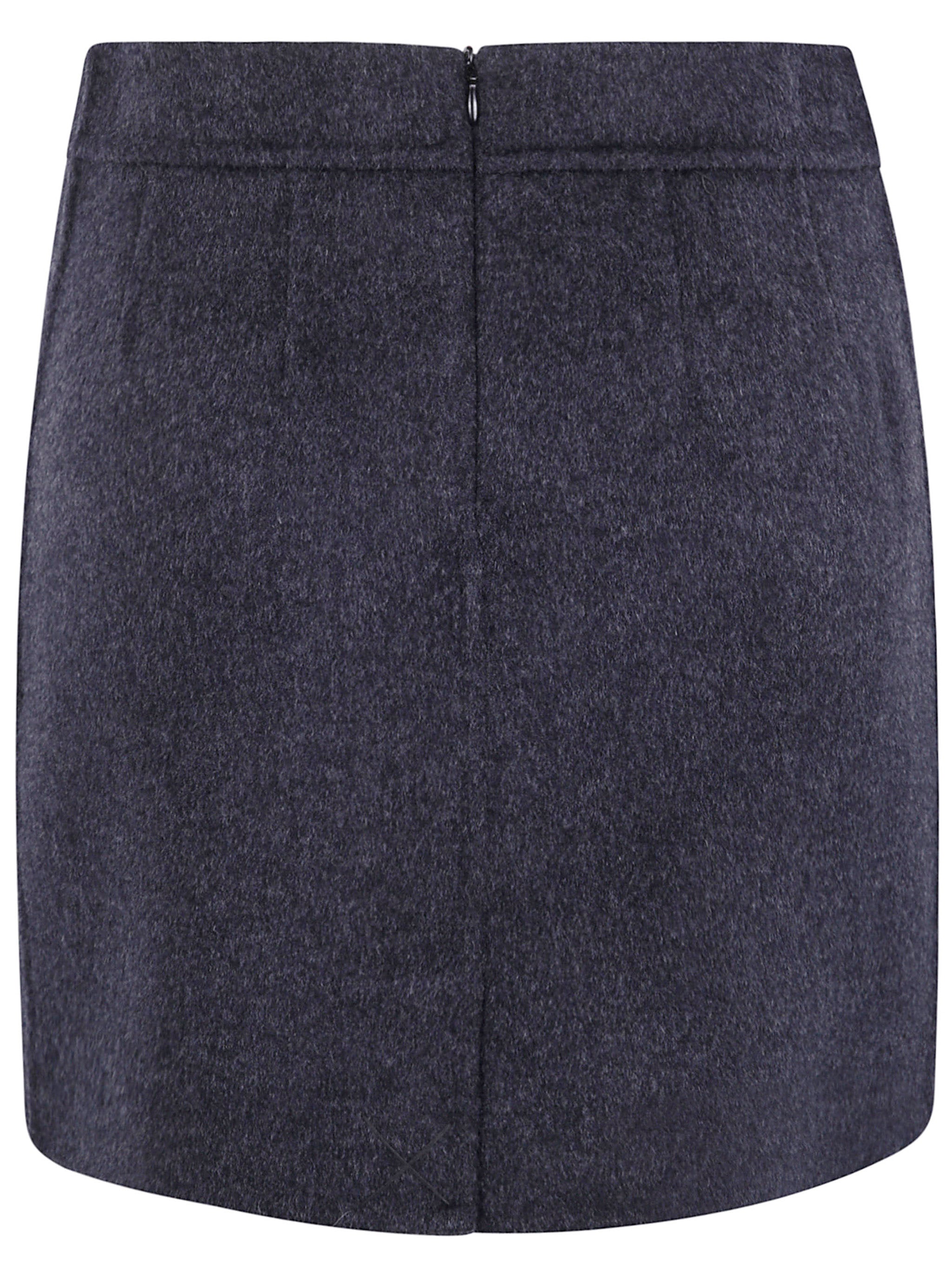 SEMICOUTURE Wool Mini Skirt for Women - Fall/Winter Collection