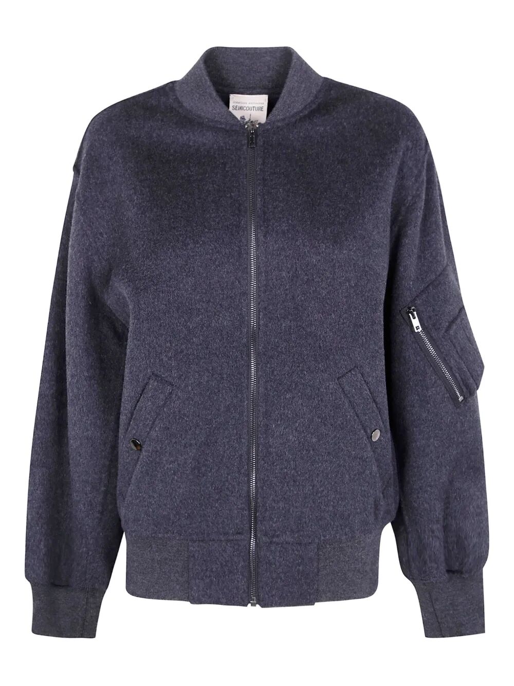 SEMICOUTURE Wool Bomber Jacket for Women - FW25 Collection