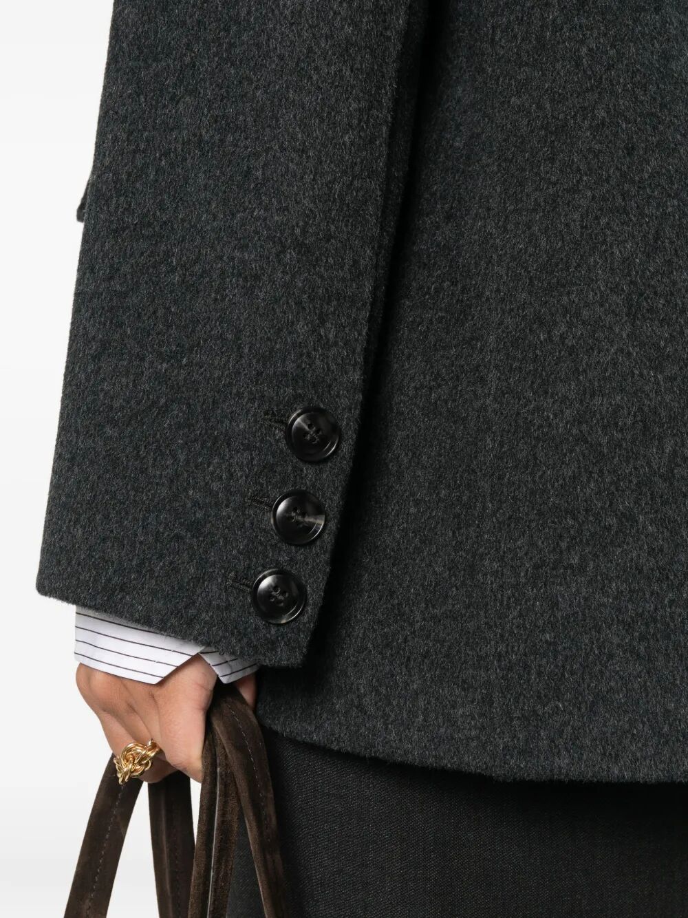 SEMICOUTURE Women's Wool Camelia Mini Jacket