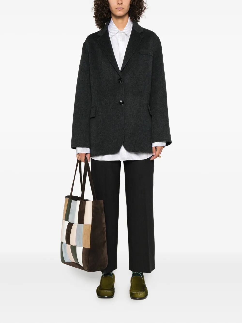 SEMICOUTURE Women's Wool Camelia Mini Jacket