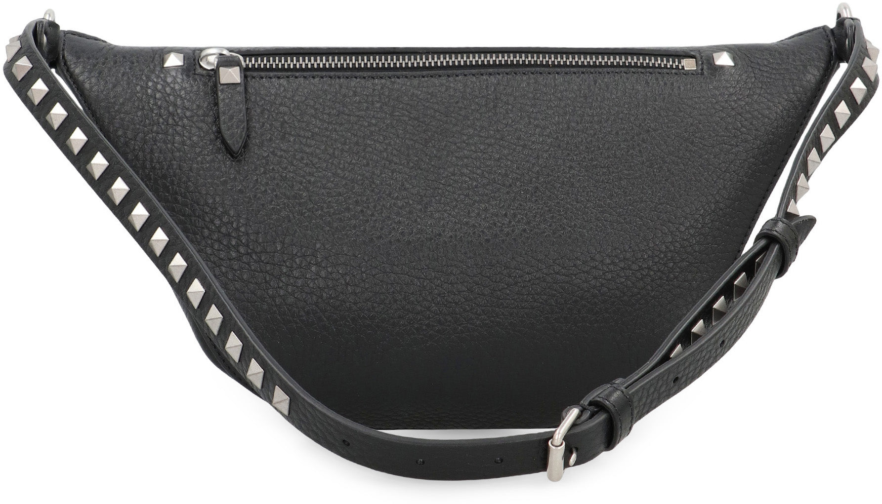 VALENTINO GARAVANI Rockstud Leather Belt Handbag - Width: 16.5-28 cm