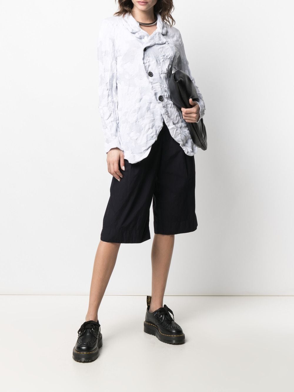 Y'S Typewriter Print DYE Gurkha Halp Pants - Women's