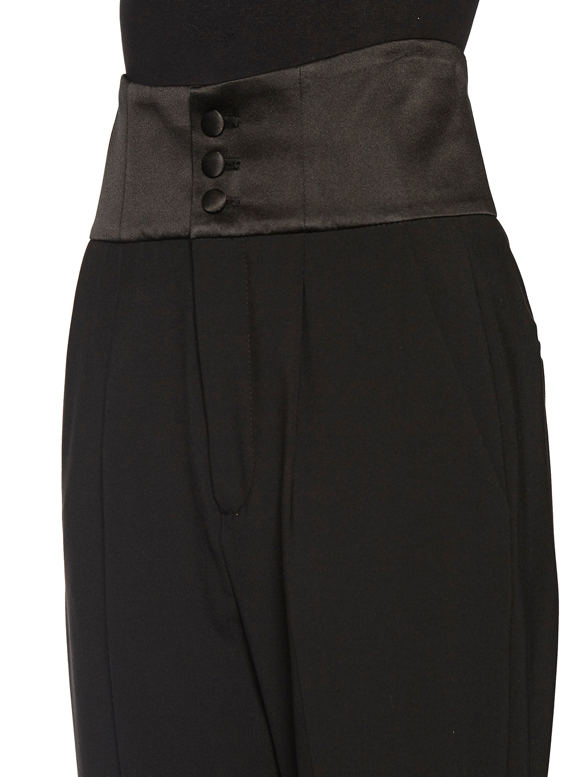 DONDUP Soft Trousers with Satin Band Waist - Size 40