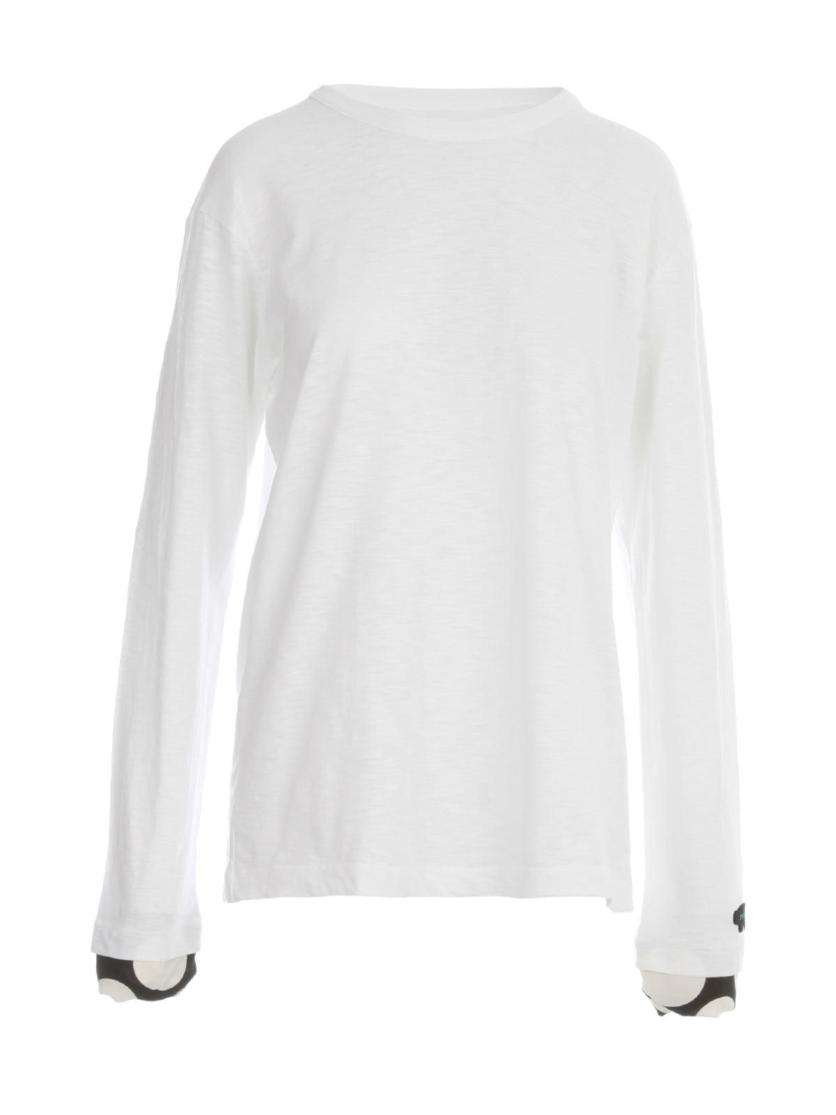 Y'S Pleated Polka Pig Long Sleeve T-Shirt