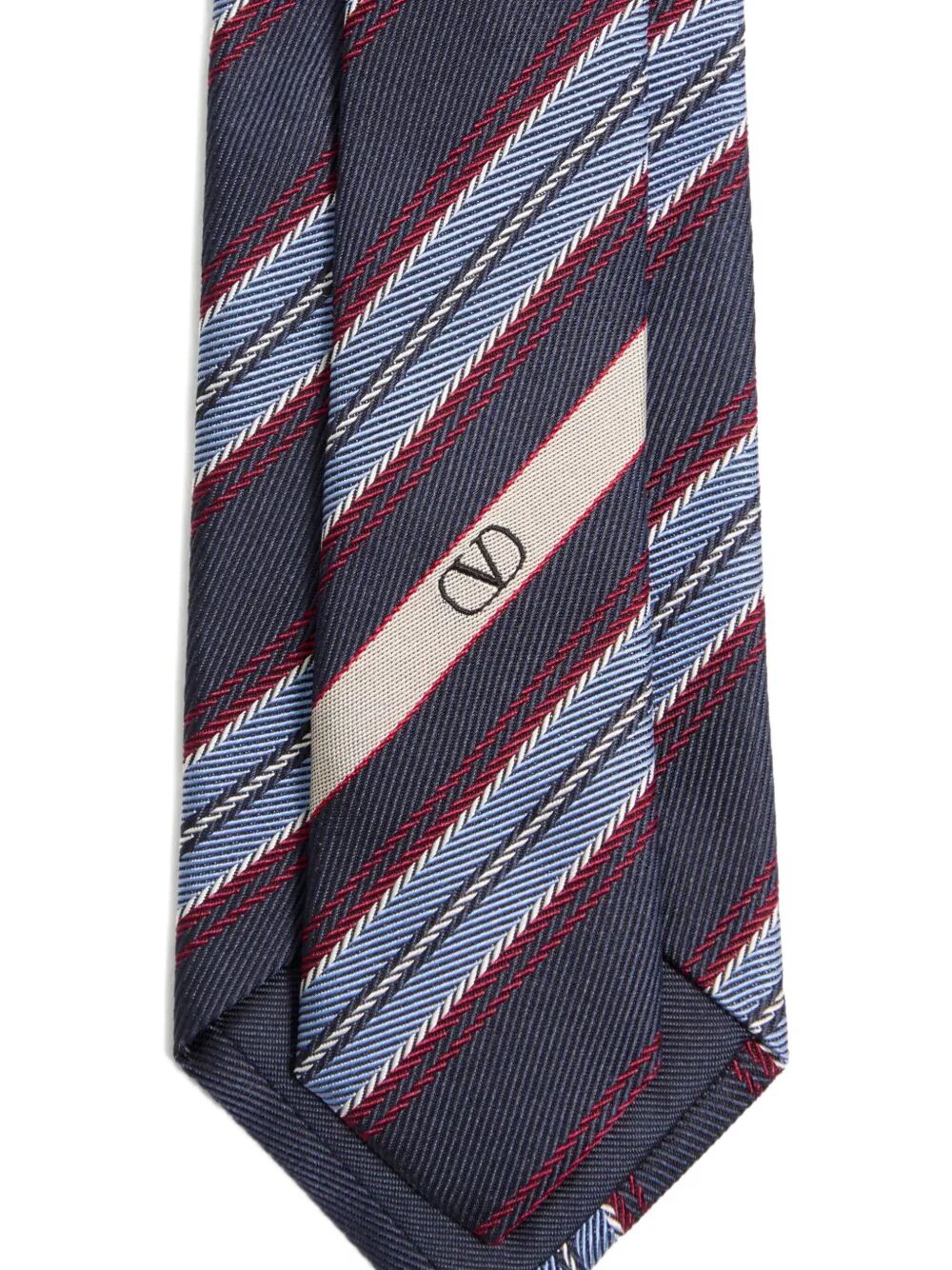 VALENTINO GARAVANI Regimental Silk Tie - Width 7 CM
