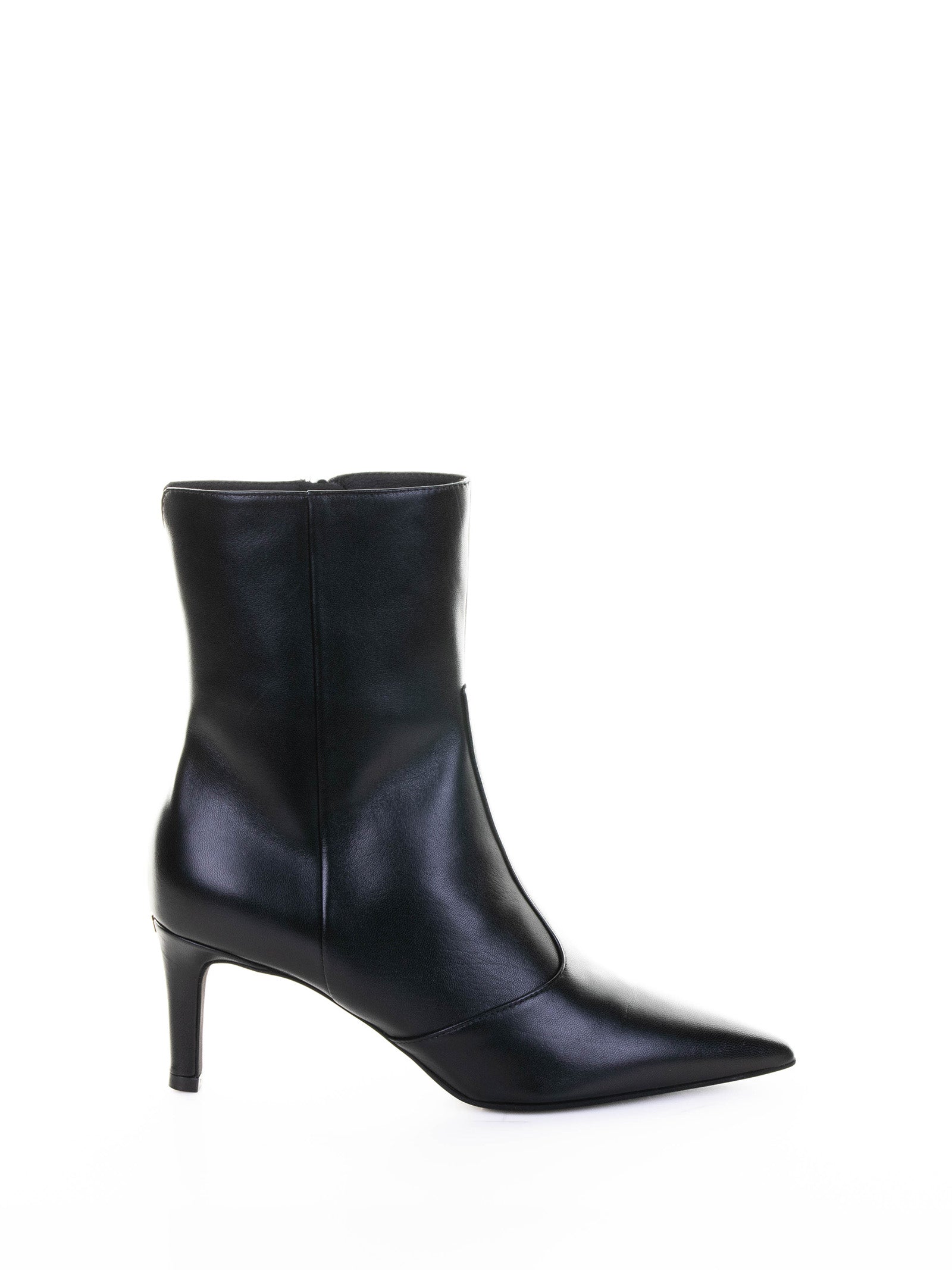 FURLA Ankle Boots in Leather with Stiletto Heel and Zip Detail