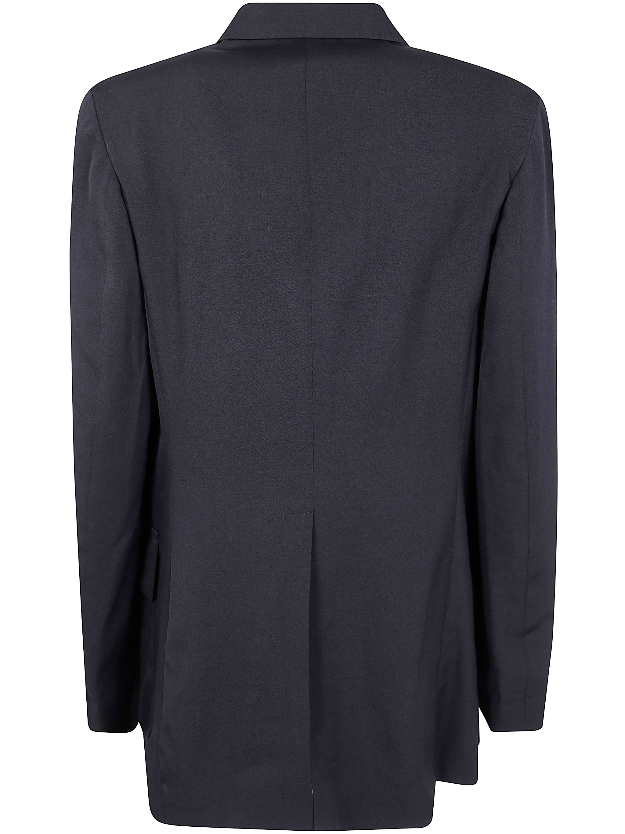 Y'S Notched Lapel Gabardine Jacket for Women