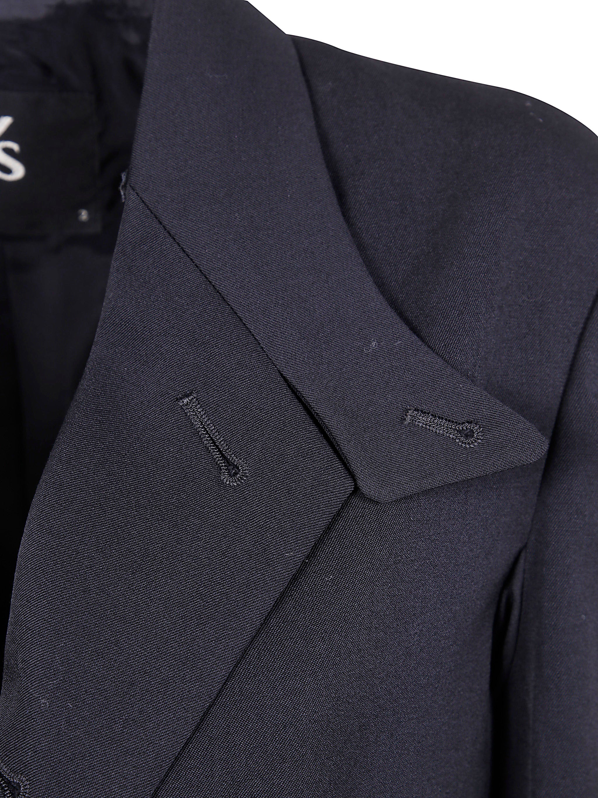 Y'S Notched Lapel Gabardine Jacket for Women