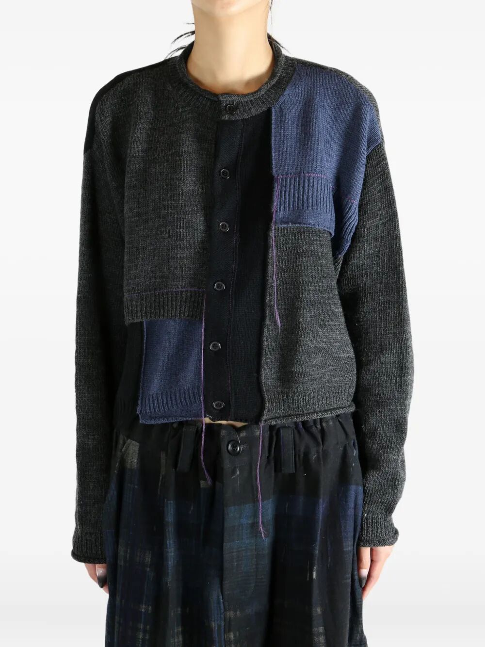 Y'S Patchwork T-Shirt Sweater - Women's FW25
