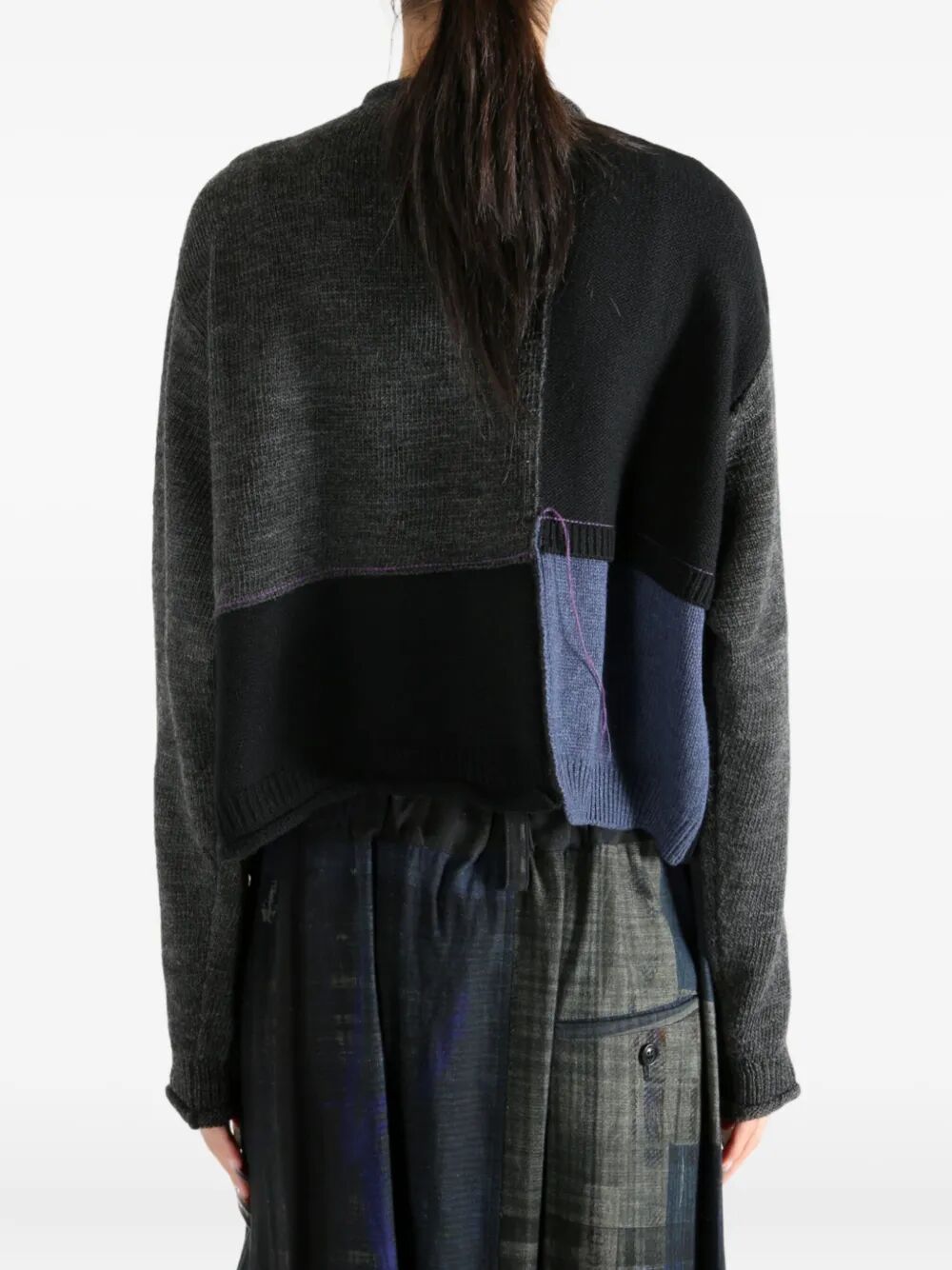 Y'S Patchwork T-Shirt Sweater - Women's FW25