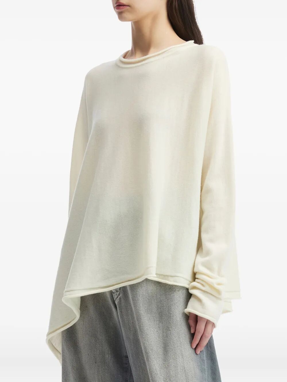 Y'S Women’s Asymmetry Knit Sweater - FW25 Collection