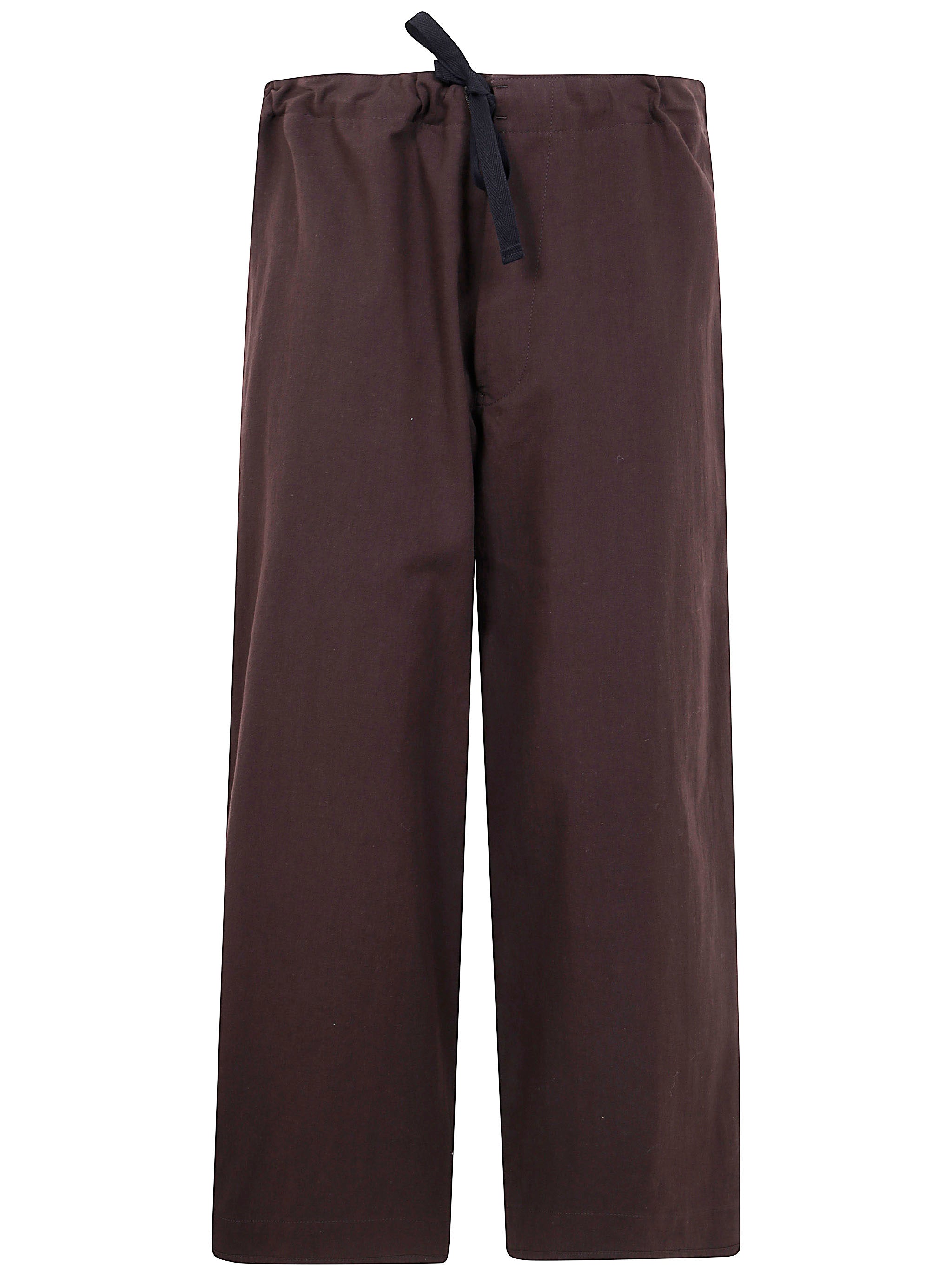 Y'S Straight String Twill Trousers - Women