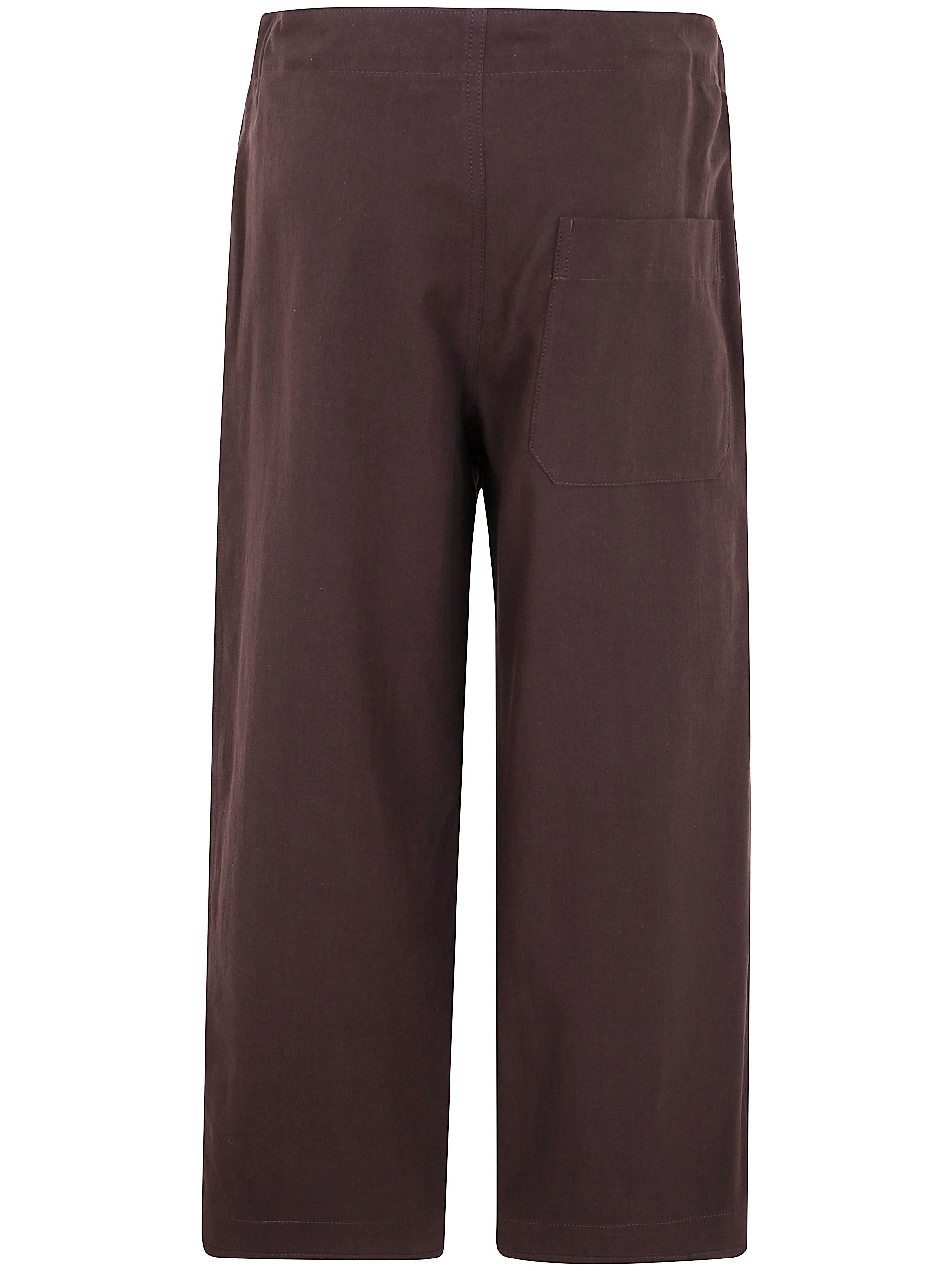 Y'S Straight String Twill Trousers - Women