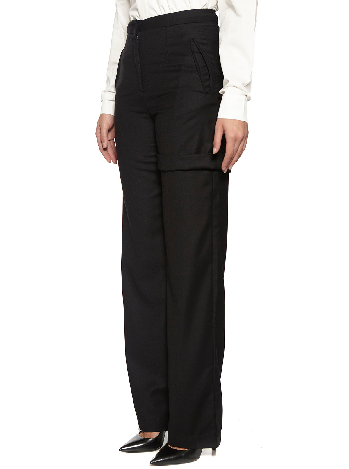 MATERIEL Wool Regular Trousers in Size M