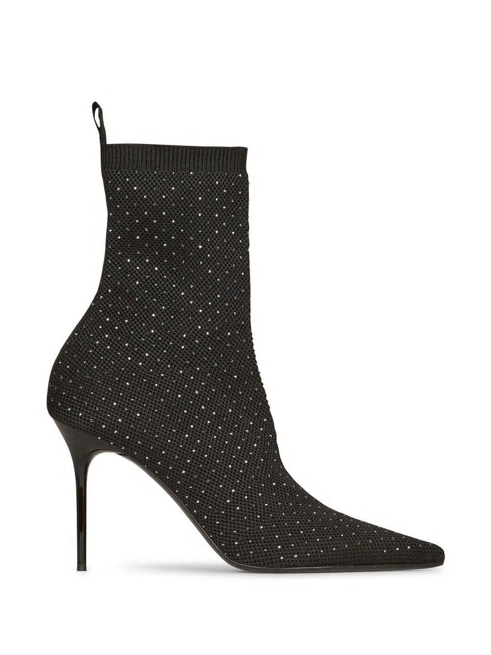 BALMAIN Mini Crystal-Embellished Ankle Boots