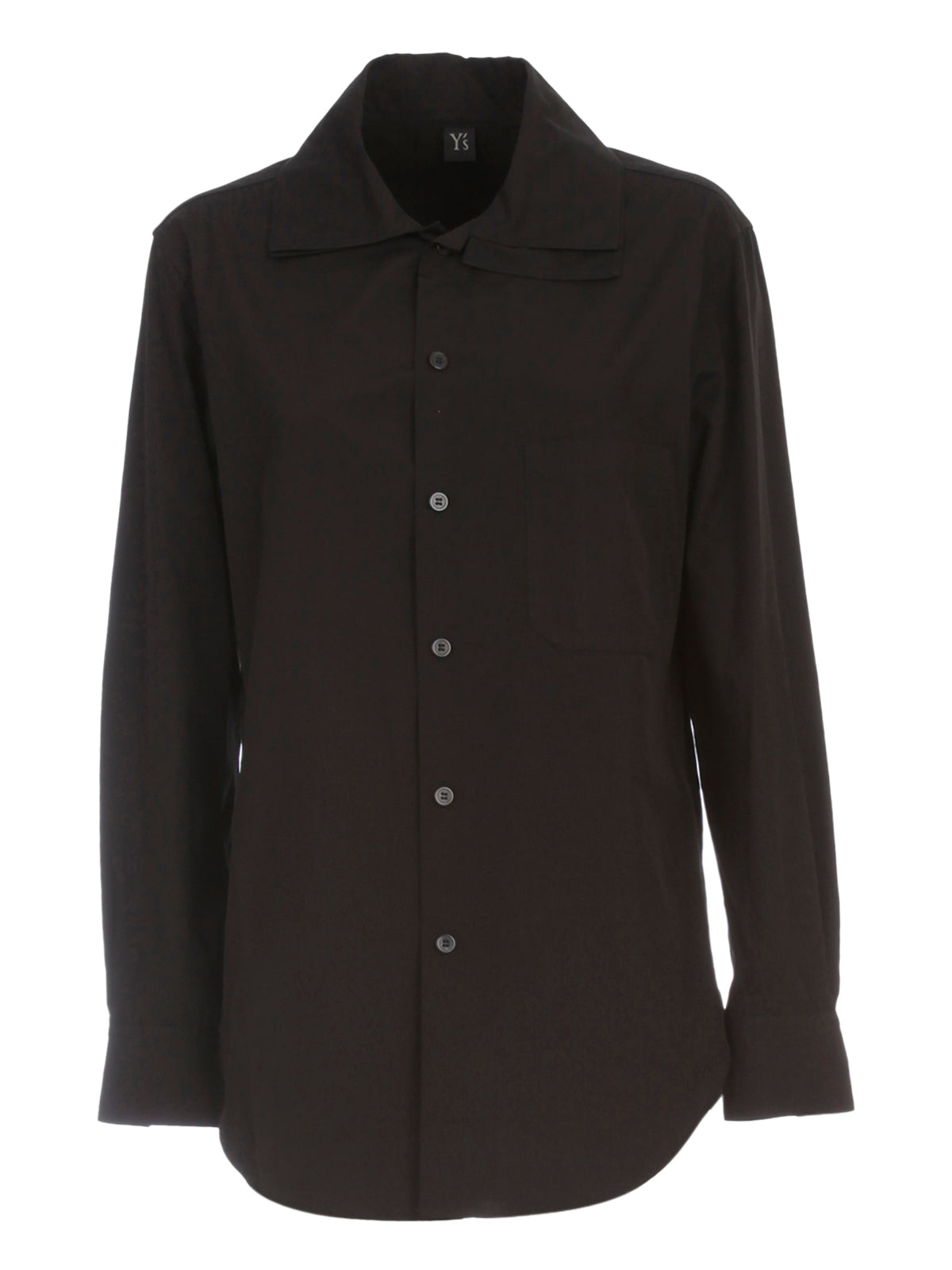 Y'S Layered Collar Mini Shirt with Pocket