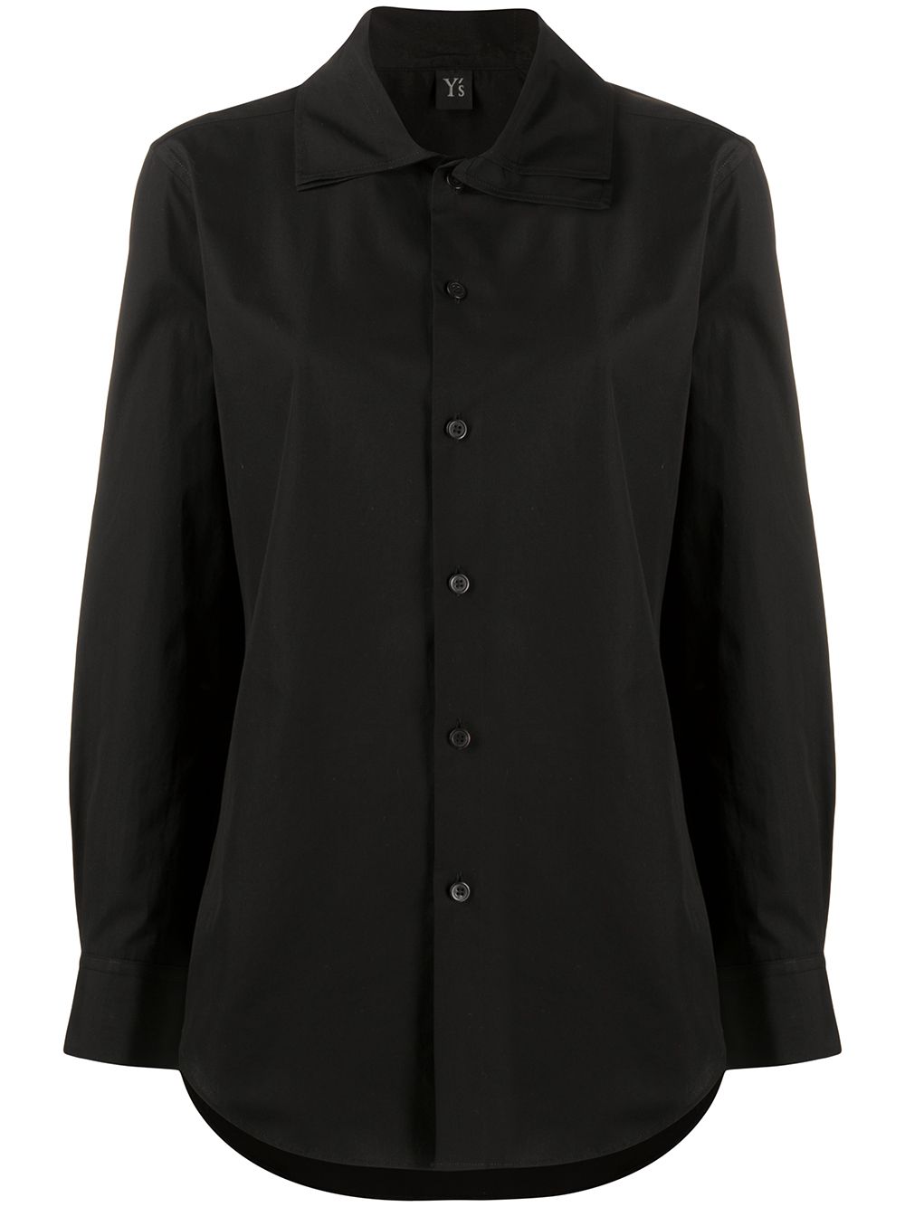 Y'S Layered Collar Mini Shirt with Pocket