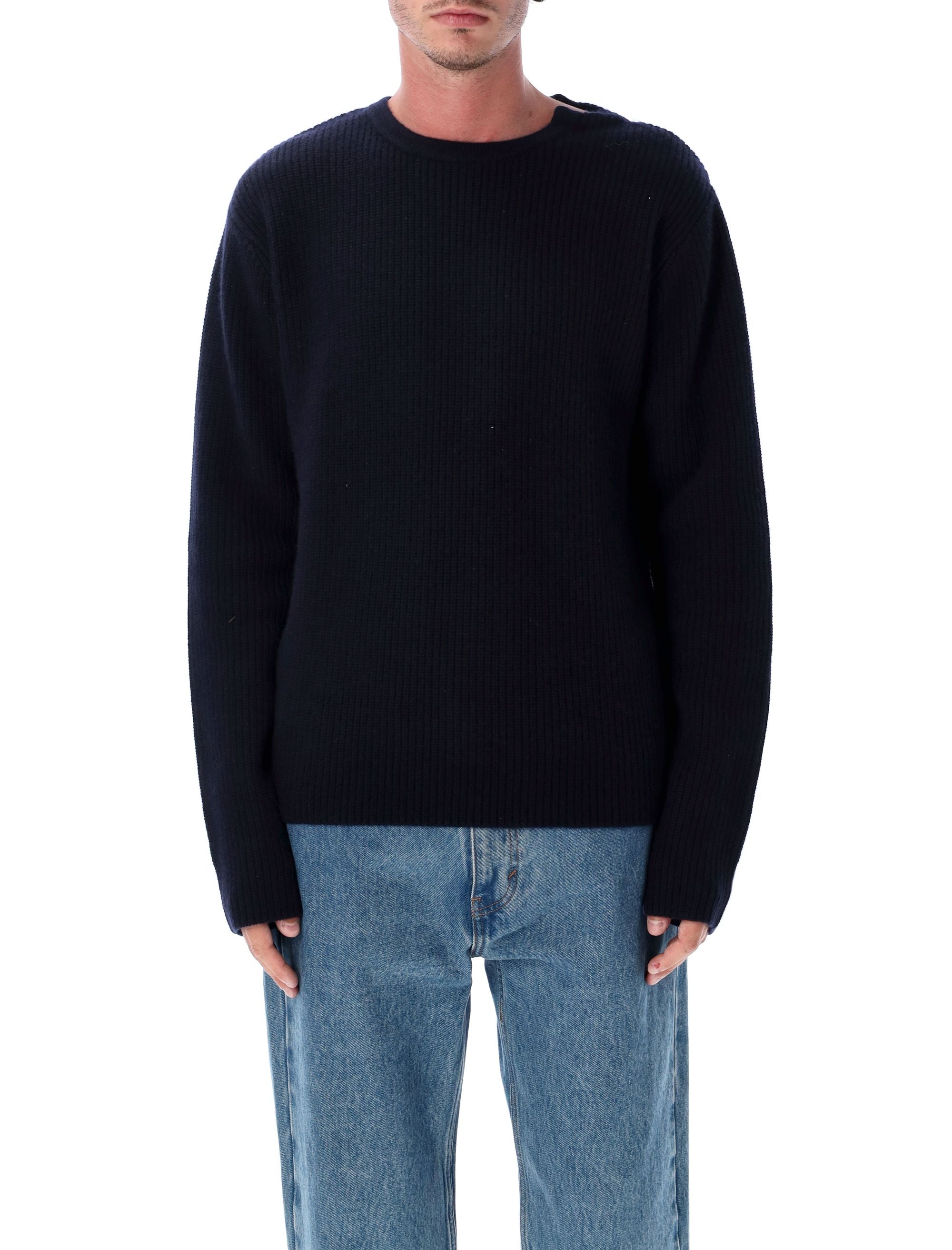 EXTREME CASHMERE Ribbed Cashmere Sweater N°356 for Men - Size OS
