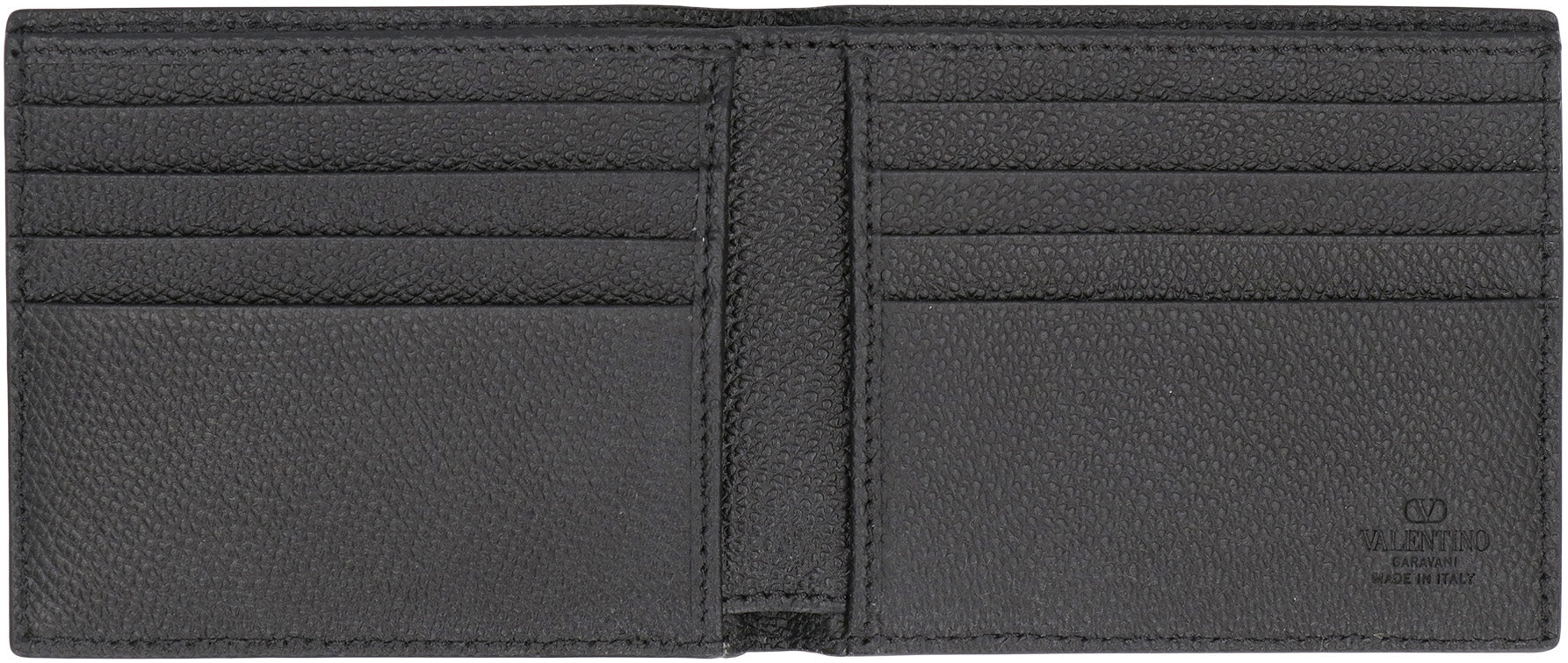 VALENTINO GARAVANI Mini Vlogo Signature Leather Wallet